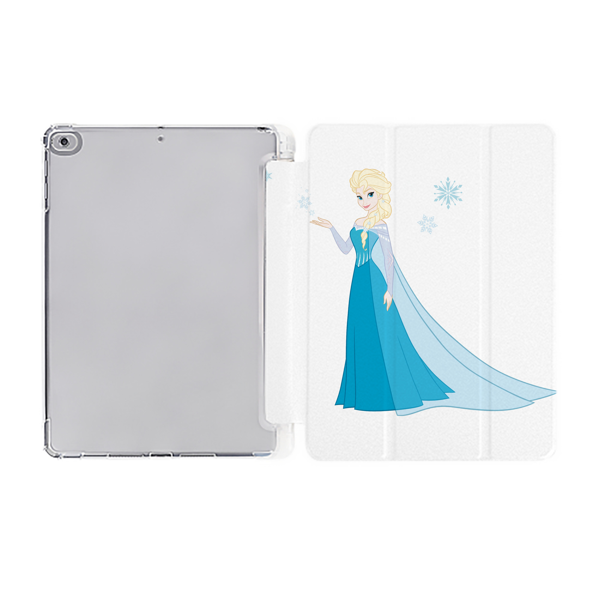 （画像用） アナと雪の女王 アンナ エルサ Frozen Anna Elsa IPad ケース ペン収納付き 三つ折りスタンド PUレザー×シリコン 対応機種9.5/10.5/10.9インチ